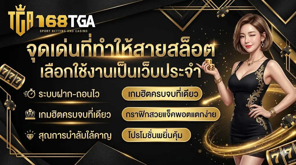 จุดเด่นของ 168tga ที่ทำให้สายสล็อตเลือกใช้งานเป็นเว็บประจำ